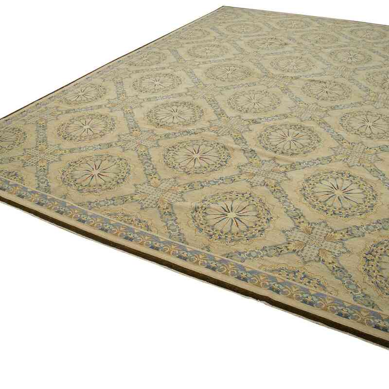 New Hand-Knotted Wool Oushak Rug - 13' 8" x 20' 2" (164" x 242") - K0056617