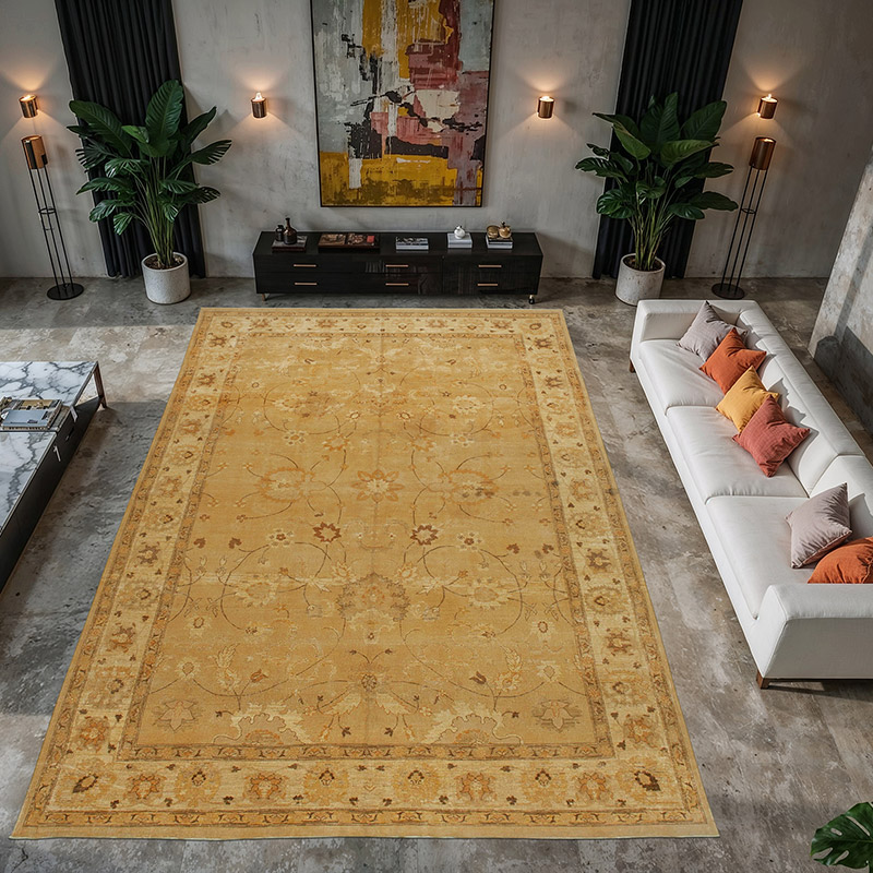 New Hand-Knotted Wool Oushak Rug - 10' 3" x 15' 5" (123" x 185") - K0056619