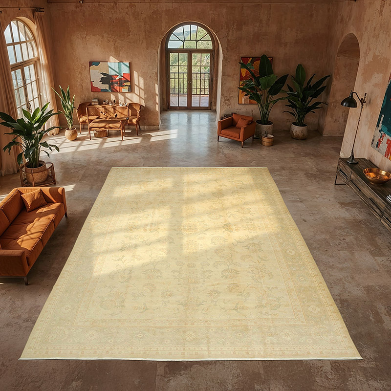 Nueva Alfombra Oushak Tejida a Mano - 386 cm x 540 cm - K0056627