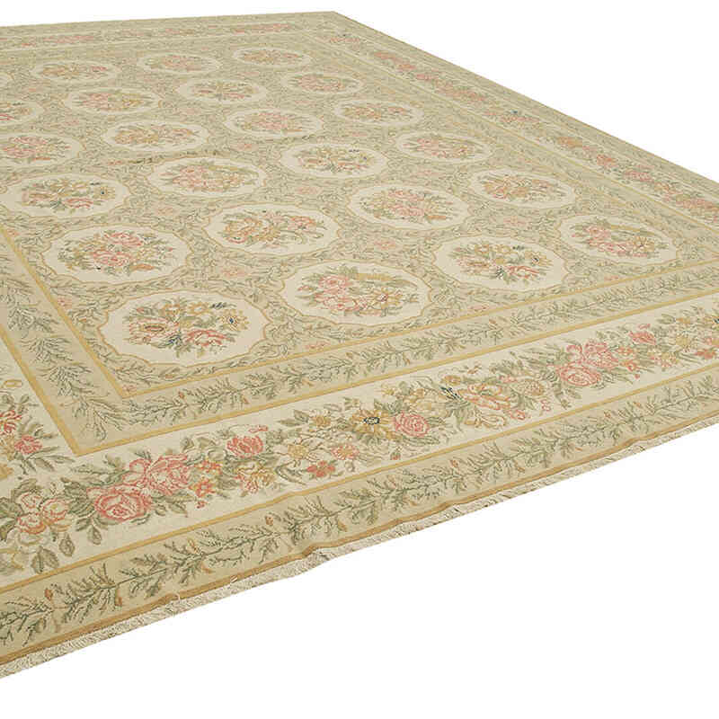 New Hand-Knotted Wool Oushak Rug - 12'  x 14' 9" (144" x 177") - K0056628