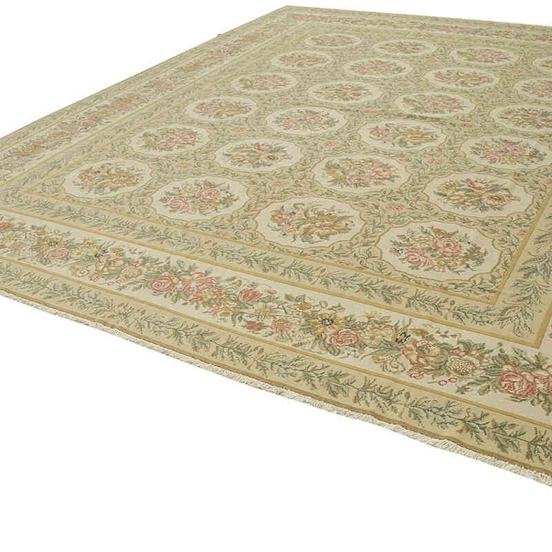 New Hand-Knotted Wool Oushak Rug - 12'  x 14' 9" (144" x 177") - K0056628