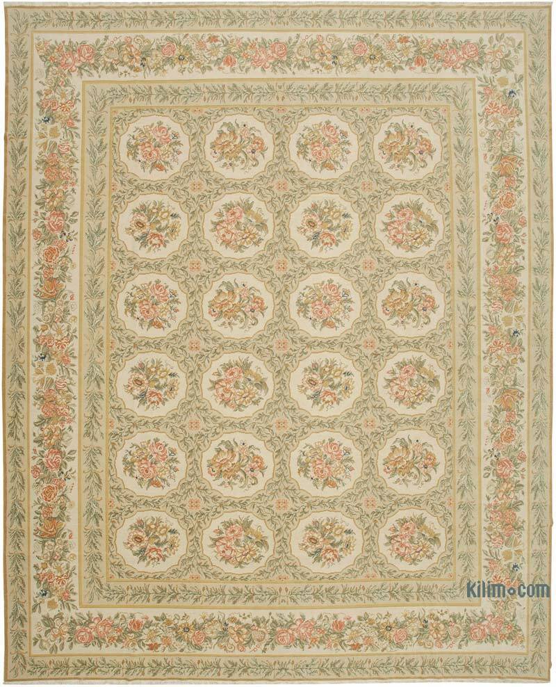 New Hand-Knotted Wool Oushak Rug - 12'  x 14' 9" (144" x 177") - K0056628