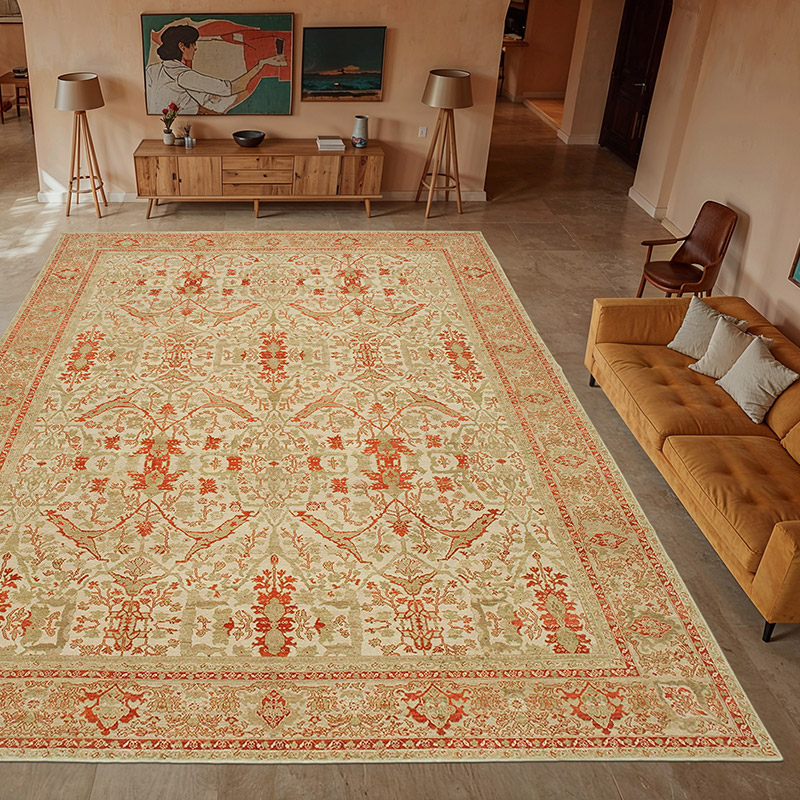 Green New Hand-Knotted Wool Oushak Rug - 12' 2" x 15' 11" (146" x 191") - K0056632