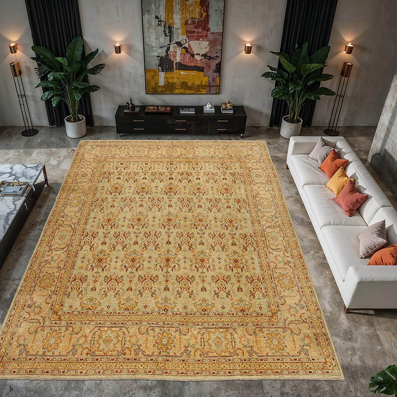New Hand-Knotted Wool Oushak Rug - 12' 2" x 14'  (146" x 168") - K0056637