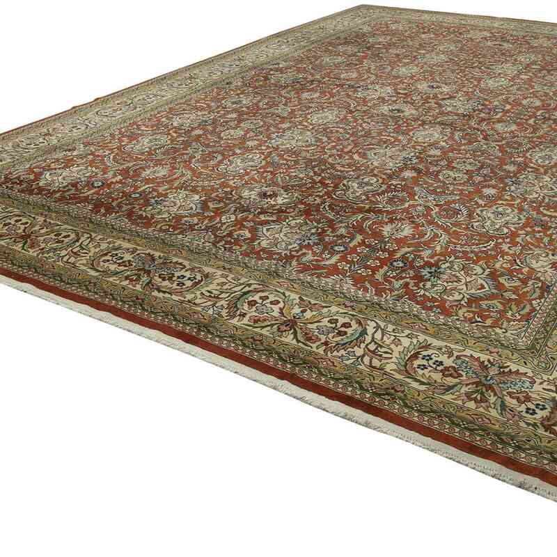New Hand-Knotted Wool Oushak Rug - 13' 1" x 19' 9" (157" x 237") - K0056638