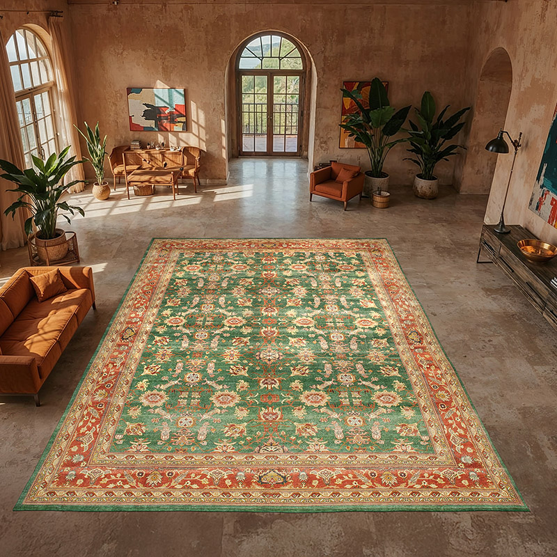 New Hand-Knotted Wool Oushak Rug - 13' 2" x 17' 9" (158" x 213") - K0056642