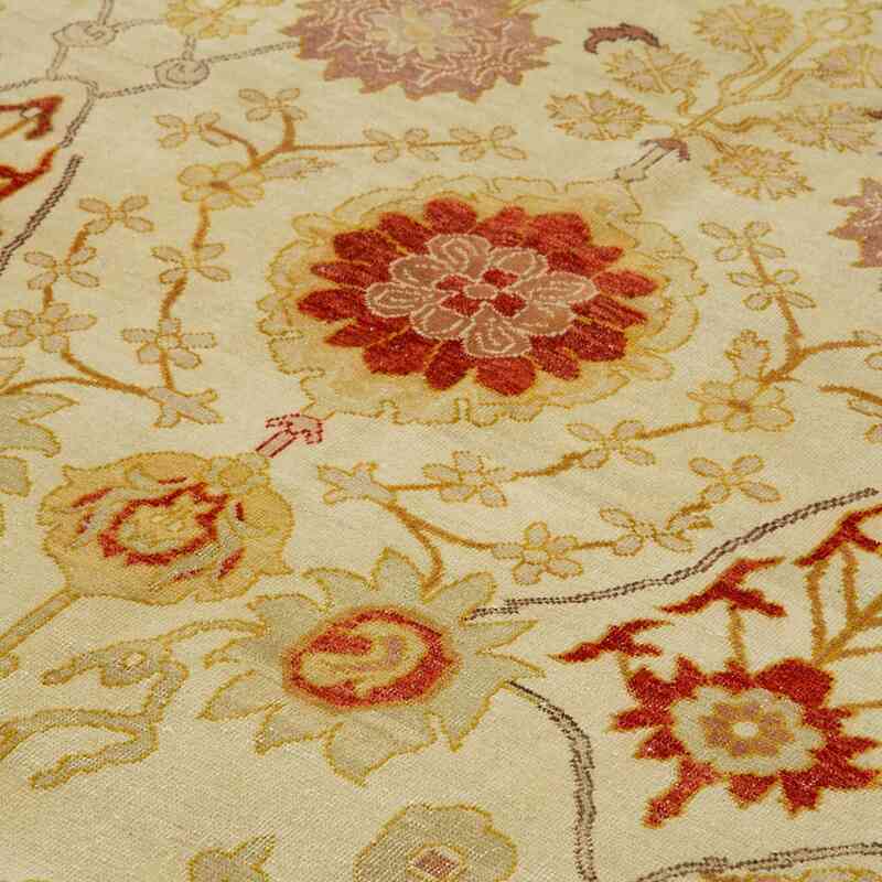 New Hand-Knotted Wool Oushak Rug - 13' 3" x 17' 11" (159" x 215") - K0056647