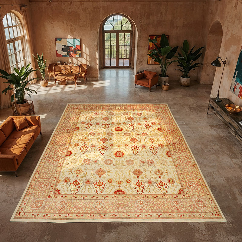 New Hand-Knotted Wool Oushak Rug - 13' 3" x 17' 11" (159" x 215") - K0056647