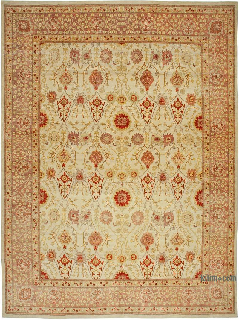 New Hand-Knotted Wool Oushak Rug - 13' 3" x 17' 11" (159" x 215") - K0056647