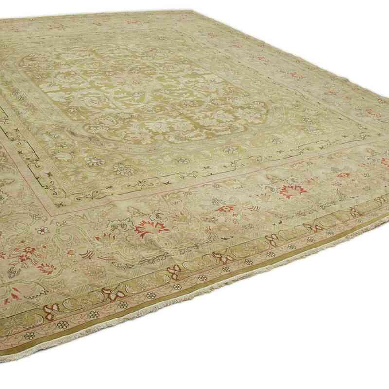 New Hand-Knotted Wool Oushak Rug - 13' 1" x 14' 7" (157" x 175") - K0056652