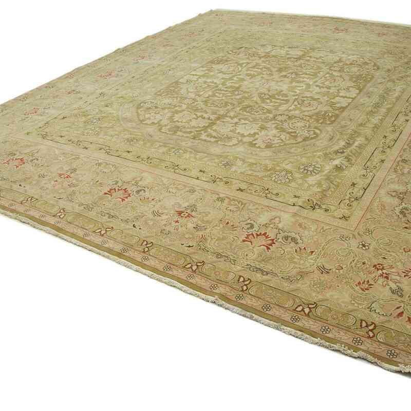 New Hand-Knotted Wool Oushak Rug - 13' 1" x 14' 7" (157" x 175") - K0056652