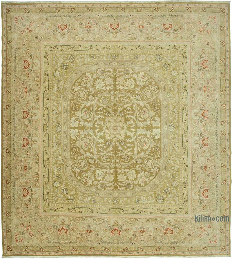 New Hand-Knotted Wool Oushak Rug - 13' 1" x 14' 7" (157" x 175") - K0056652