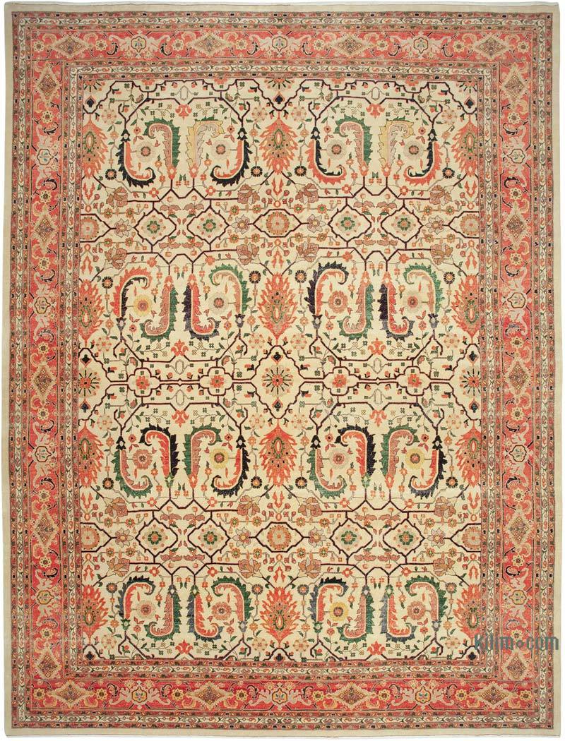 New Hand-Knotted Wool Oushak Rug - 13' 9" x 17' 7" (165" x 211") - K0056659
