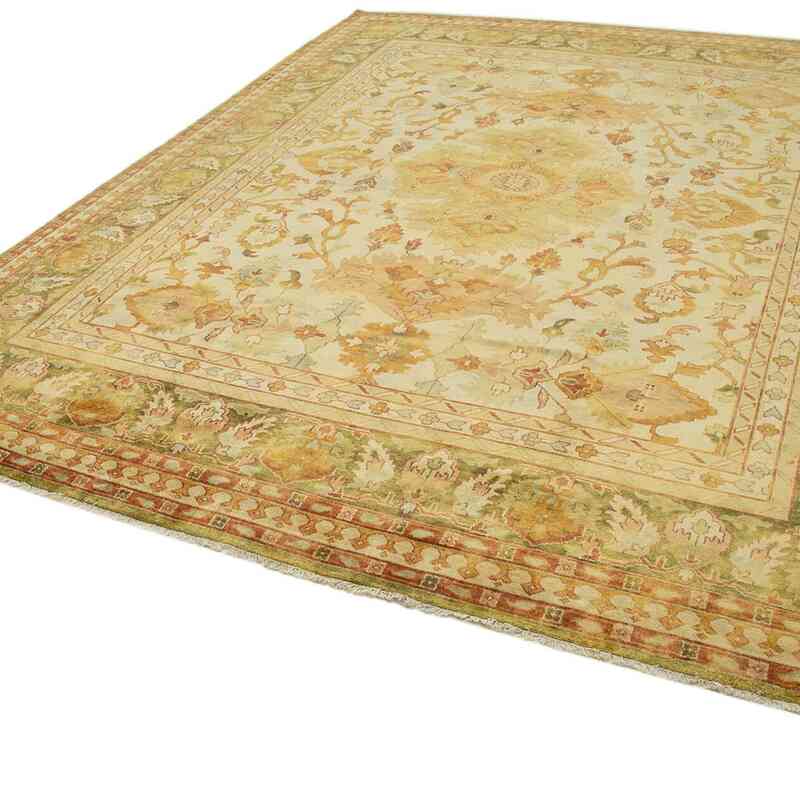 New Hand-Knotted Wool Oushak Rug - 12' 2" x 14' 10" (146" x 178") - K0056662
