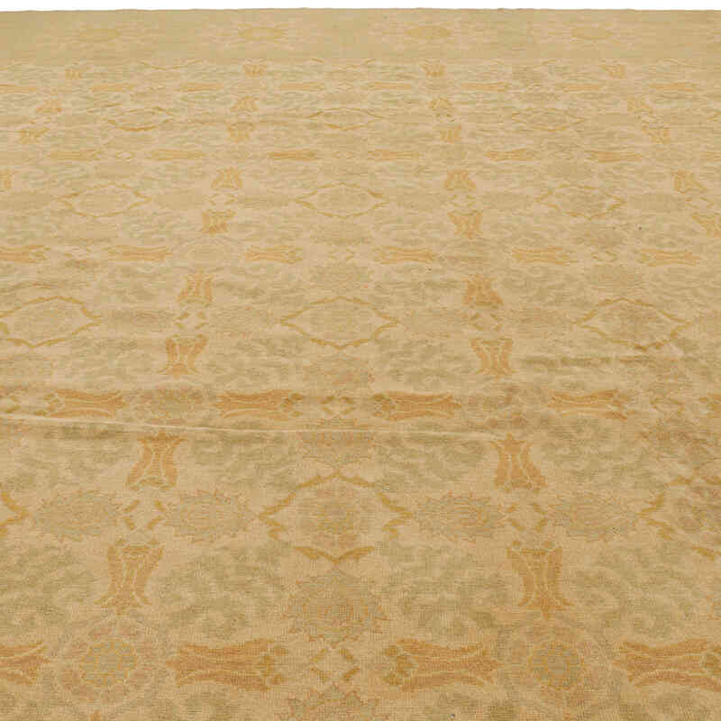 New Hand-Knotted Wool Oushak Rug - 11' 3" x 15' 9" (135" x 189") - K0056663
