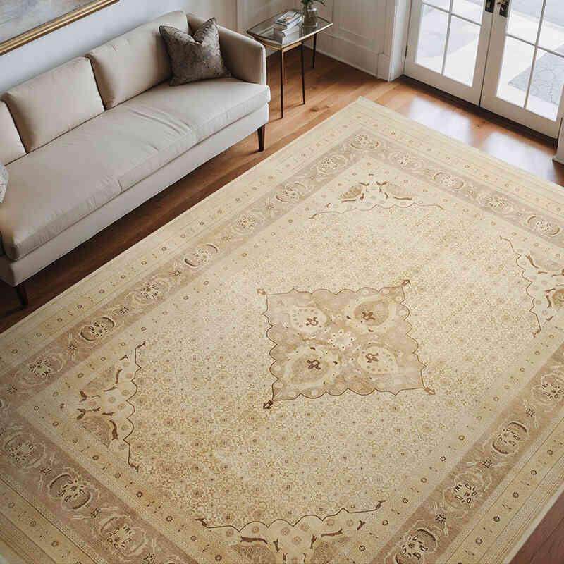 Nueva Alfombra Oushak Tejida a Mano - 279 cm x 368 cm - K0056668