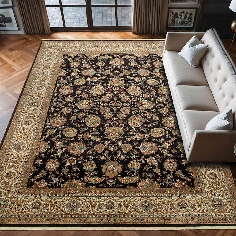 New Hand-Knotted Wool Oushak Rug - 9' 2" x 12' 3" (110" x 147") - K0056671
