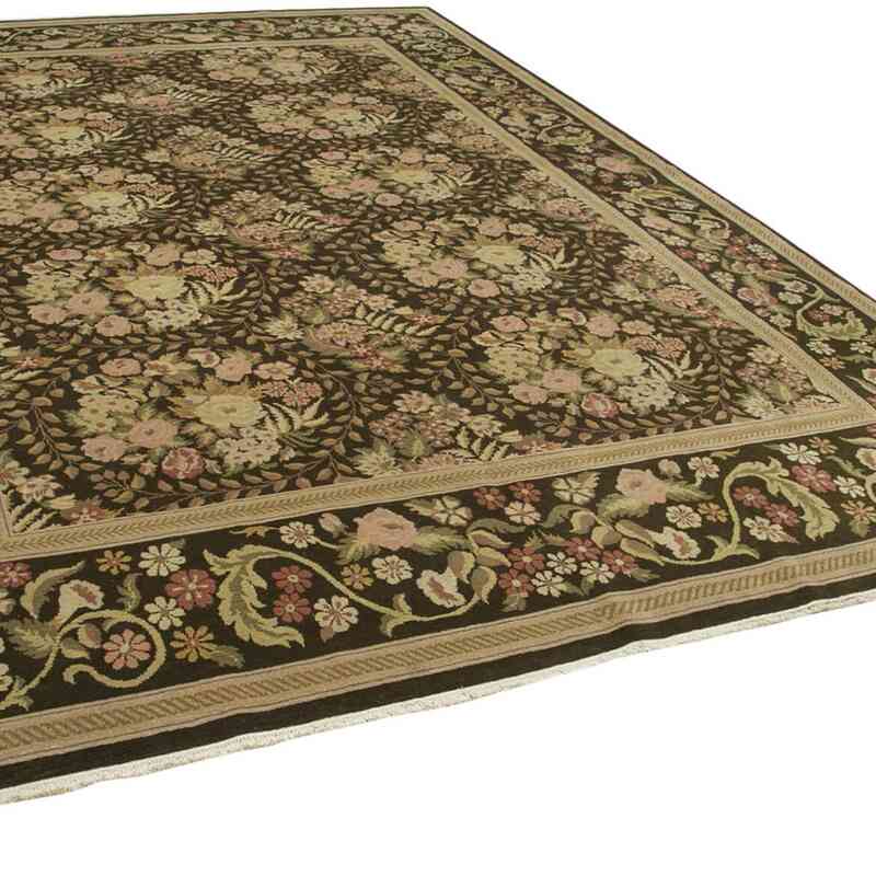 New Hand-Knotted Wool Oushak Rug - 9' 8" x 13'  (116" x 156") - K0056673