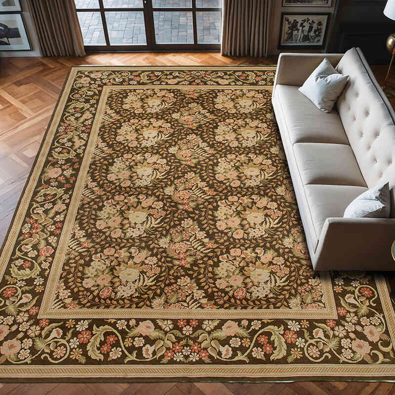 Nueva Alfombra Oushak Tejida a Mano - 295 cm x 396 cm - K0056673