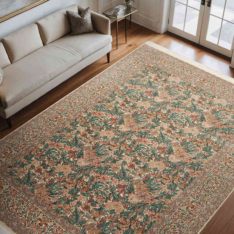 Nueva Alfombra Oushak Tejida a Mano - 274 cm x 366 cm - K0056674