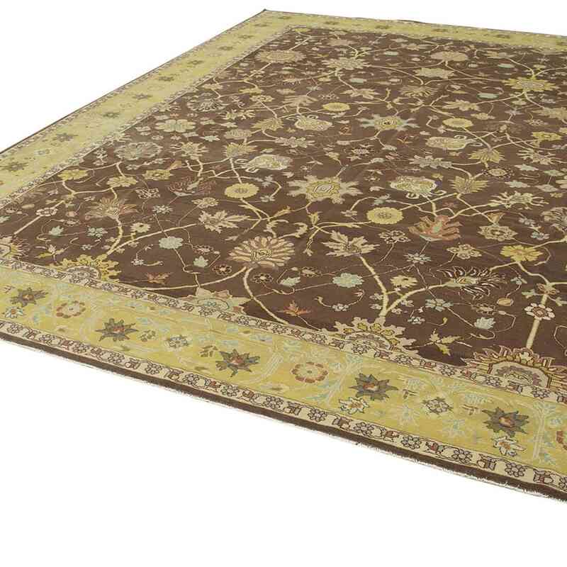 New Hand-Knotted Wool Oushak Rug - 10' 9" x 13' 7" (129" x 163") - K0056680