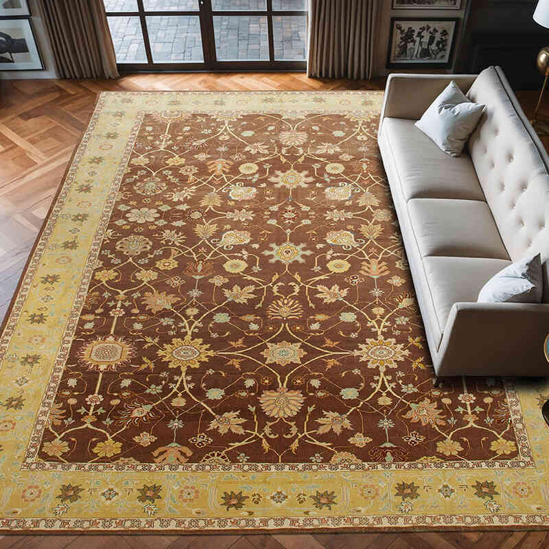 Yeni El Dokuma Uşak Halısı - 328 cm x 415 cm - K0056680