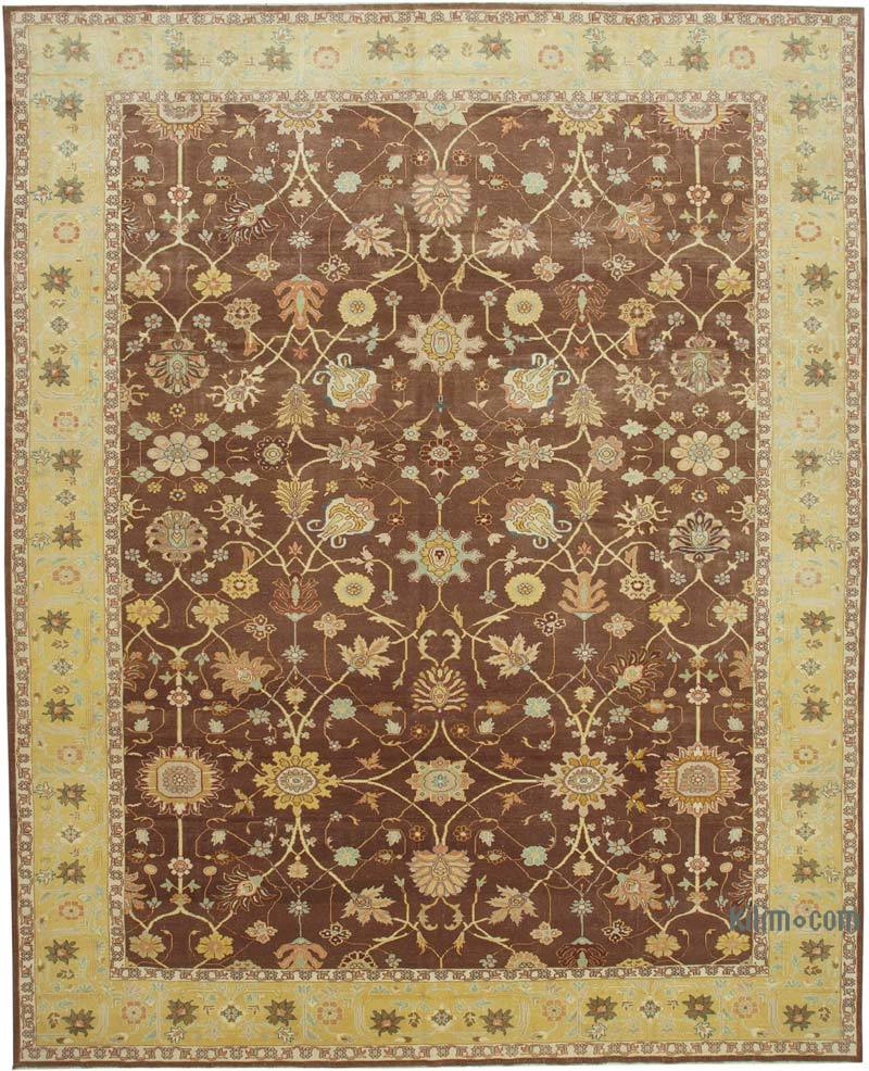 New Hand-Knotted Wool Oushak Rug - 10' 9" x 13' 7" (129" x 163") - K0056680