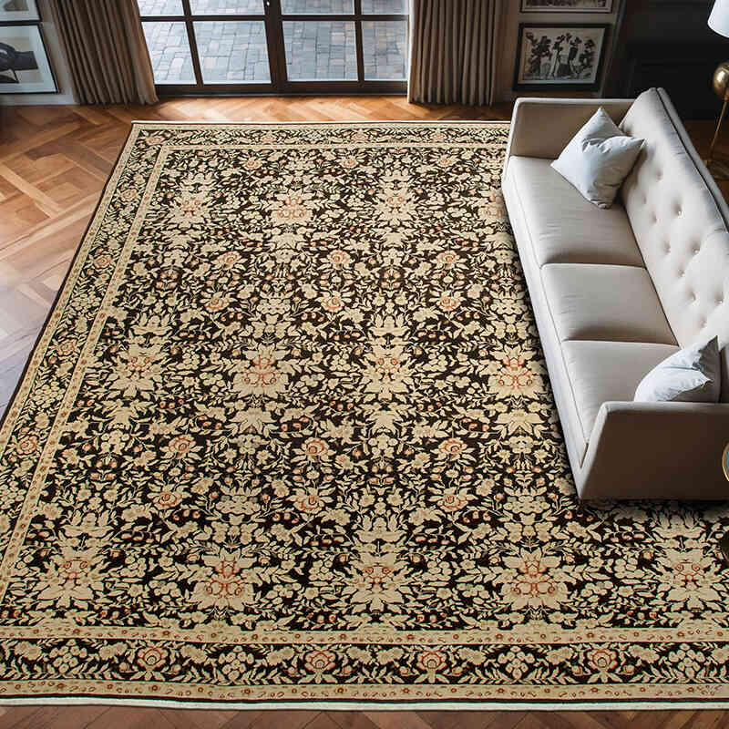 New Hand-Knotted Wool Oushak Rug - 11' 10" x 13' 8" (142" x 164") - K0056698