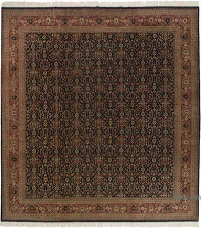 New Hand-Knotted Wool Oushak Rug - 11' 5" x 12' 2" (137" x 146")
