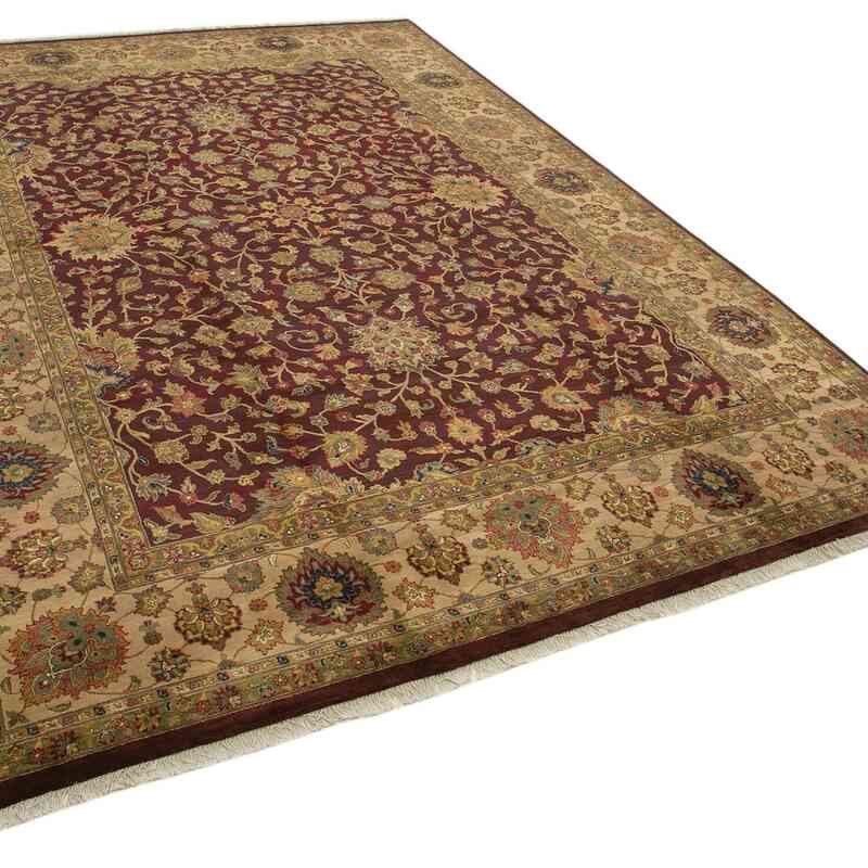 New Hand-Knotted Wool Oushak Rug - 10'  x 14'  (120" x 168") - K0056708