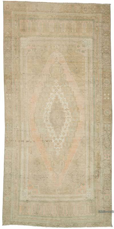 Vintage Turkish Hand-Knotted Rug - 5' 1" x 10' 3" (61" x 123")