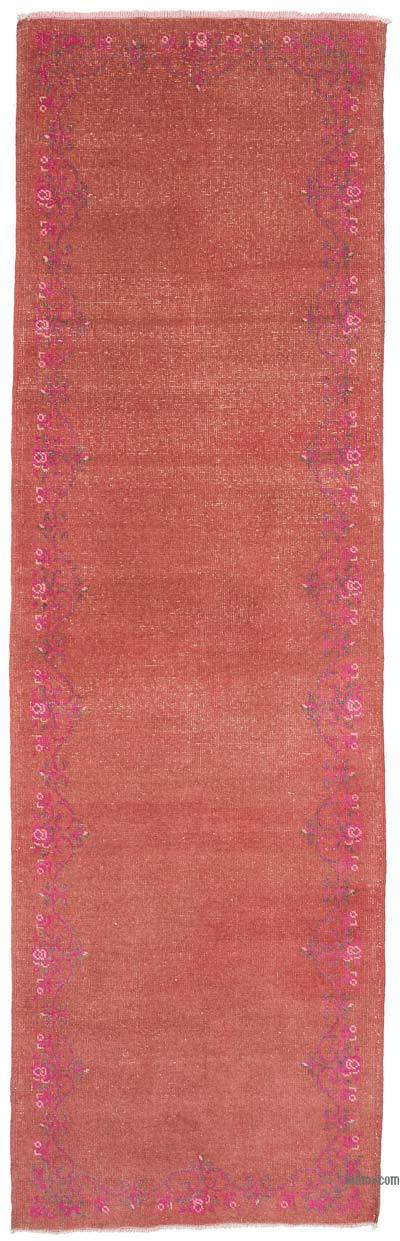 Vintage Turkish Hand-Knotted Runner - 2' 10" x 9' 2" (34" x 110")