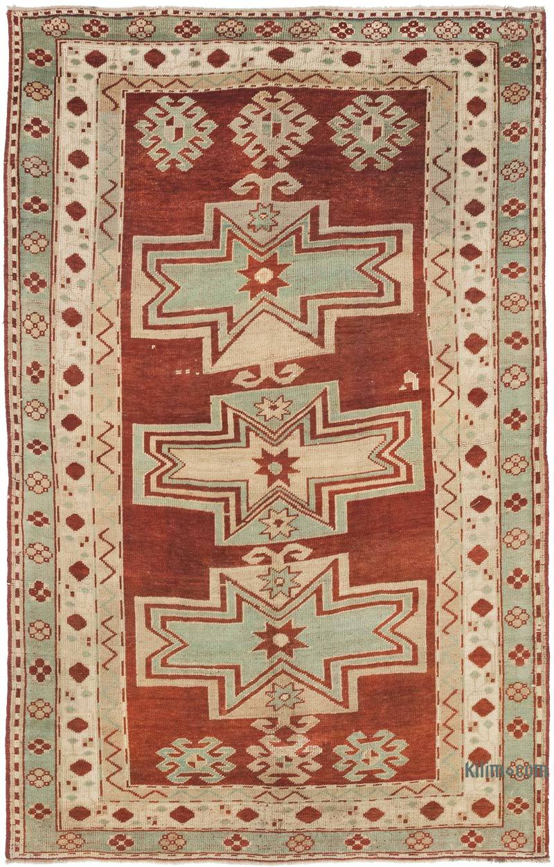 Vintage Caucasian Fahrola Kazak Rug - 5' 2" x 8'  (62" x 96") - K0056734
