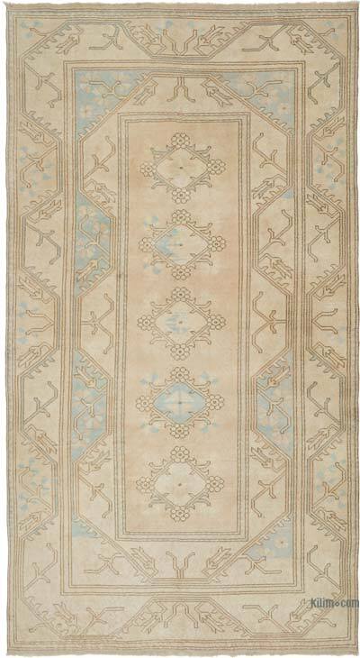Vintage Turkish Hand-Knotted Rug - 5' 3" x 9' 6" (63" x 114")
