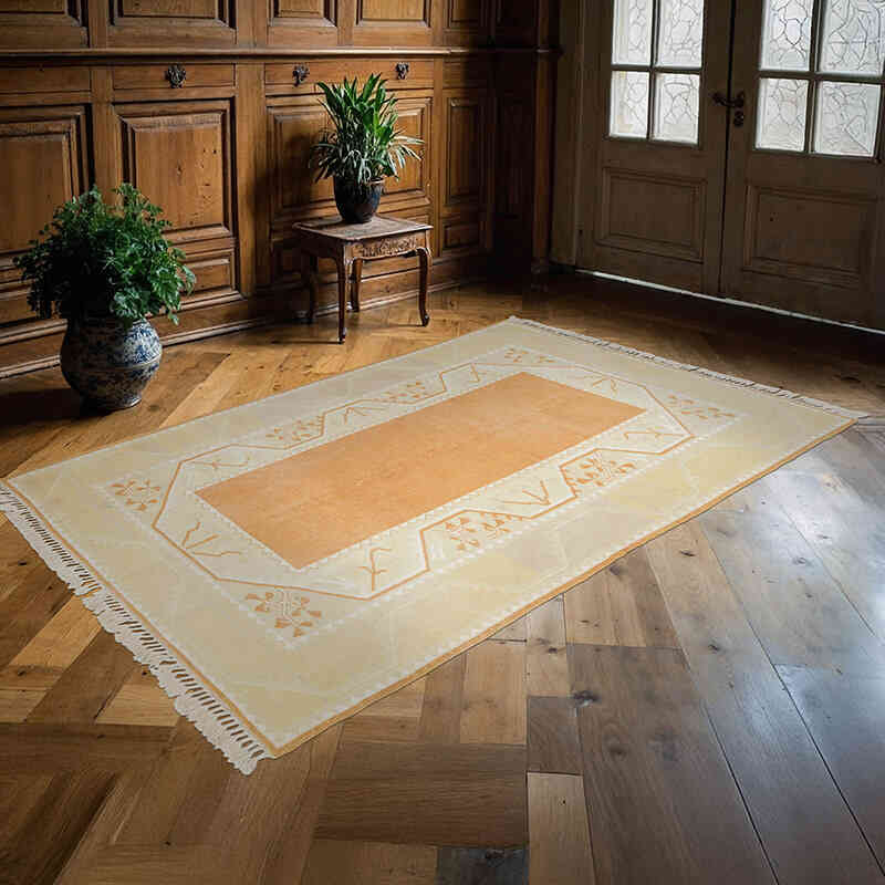 Vintage Turkish Hand-Knotted Rug - 5' 6" x 8' 5" (66" x 101") - K0056785