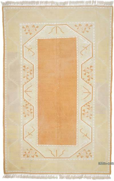 Vintage Turkish Hand-Knotted Rug - 5' 6" x 8' 5" (66" x 101")
