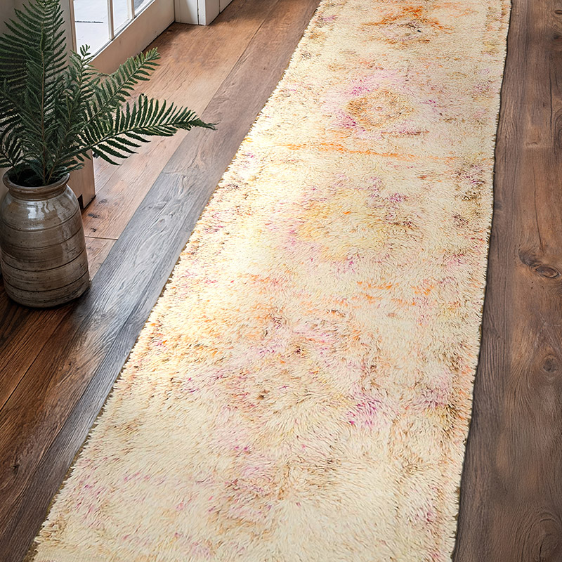Vintage Tribal Runner Rug - 2' 11" x 11' 11" (35" x 143") - K0056815