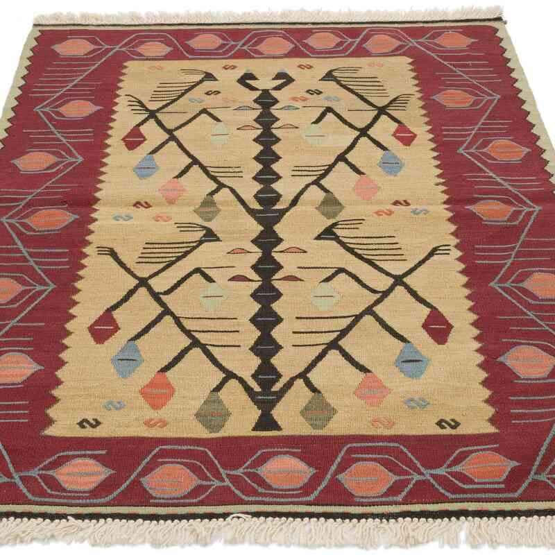 New Handwoven Turkish Kilim Rug - 3' 3" x 4' 3" (39" x 51") - K0056908