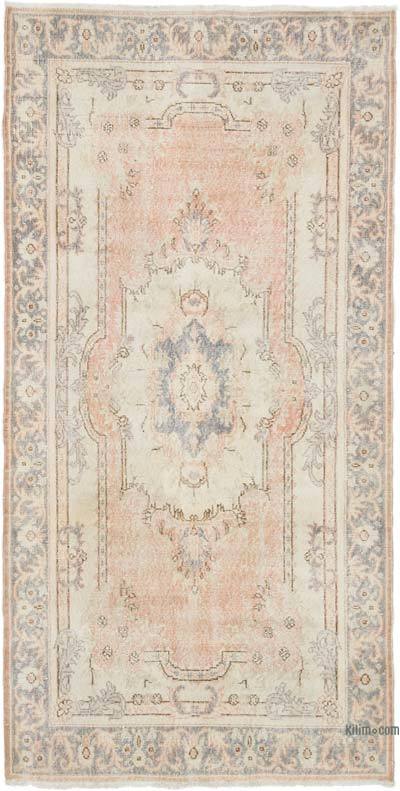 Vintage Turkish Hand-Knotted Rug - 4' 1" x 8' 1" (49" x 97")