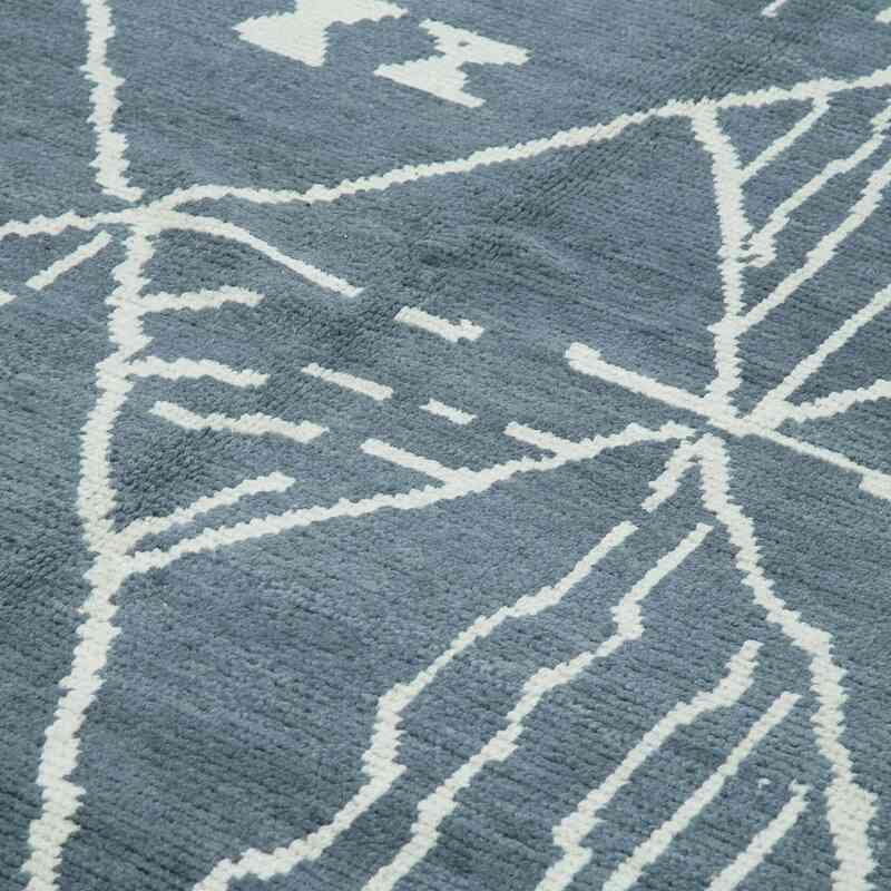 Grey New Hand-Knotted Rug - 9' 10" x 13' 11" (118" x 167") - K0056934
