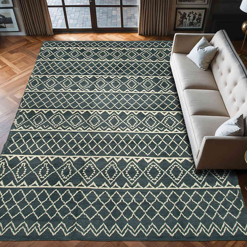 Bej Yeni El Dokuma Halı - 278 cm x 381 cm - K0056937