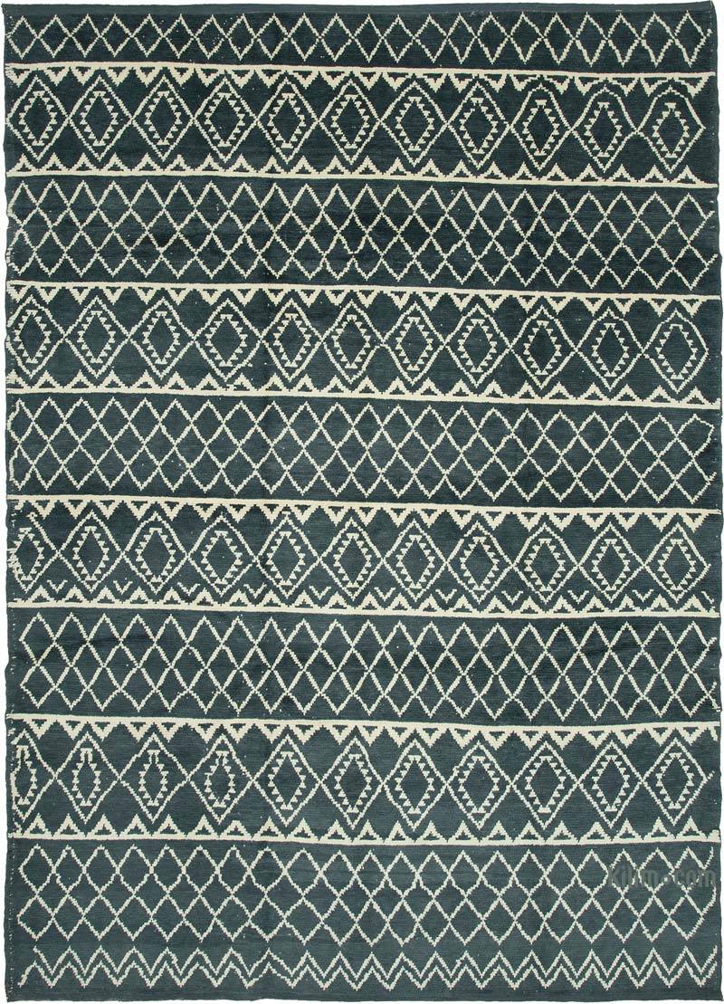 Beige New Hand-Knotted Rug - 9' 1" x 12' 6" (109" x 150") - K0056937