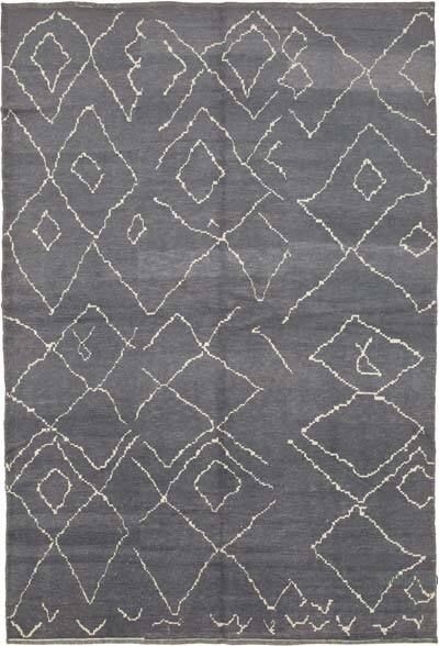 New Moroccan Style Hand-Knotted Tulu Rug - 8'  x 11' 11" (96" x 143")