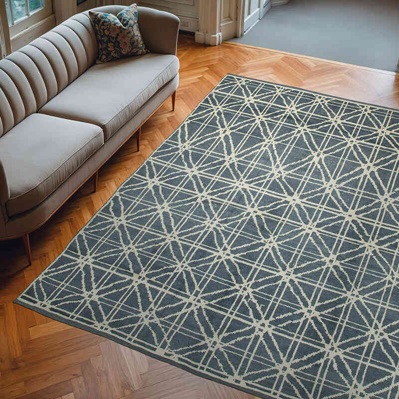 New Hand-Knotted Rug - 7' 7" x 10'  (91" x 120") - K0056957