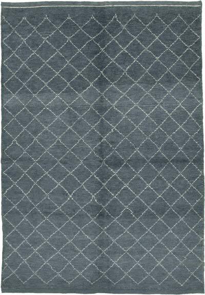 New Moroccan Style Hand-Knotted Tulu Rug - 5' 7" x 7' 10" (67" x 94")