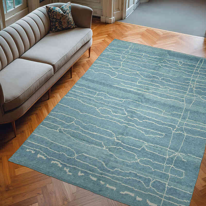 Yeni Fas Stili El Dokuma Tulu - 187 cm x 270 cm - K0056966
