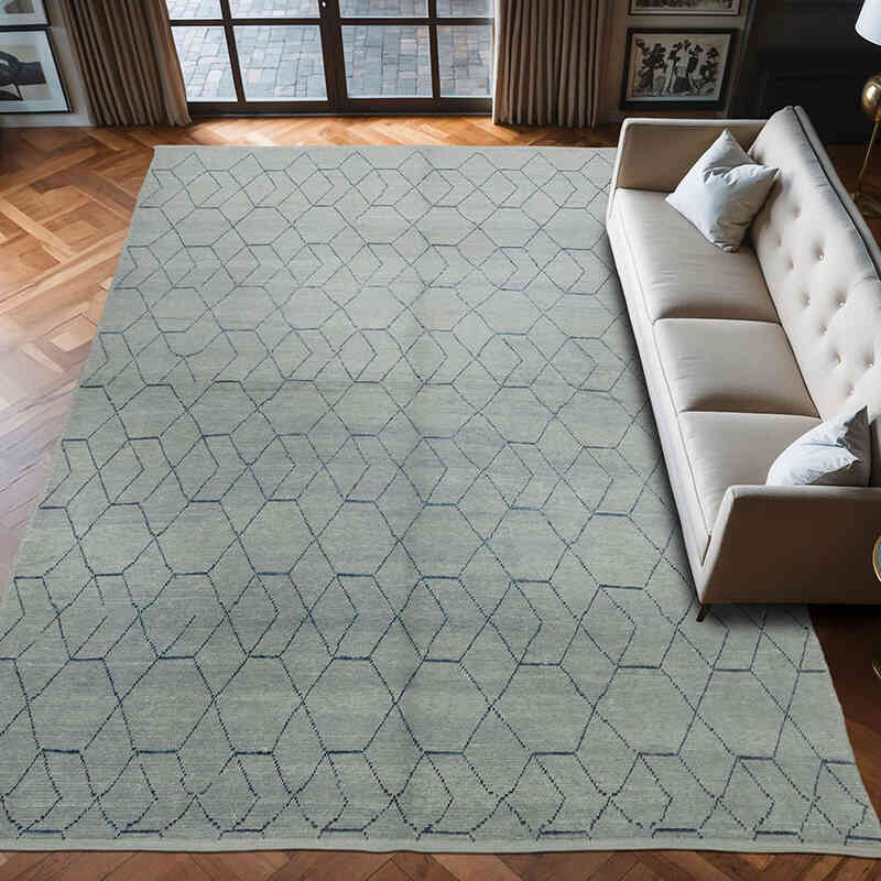 New Hand-Knotted Rug - 9' 1" x 13'  (109" x 156") - K0056972