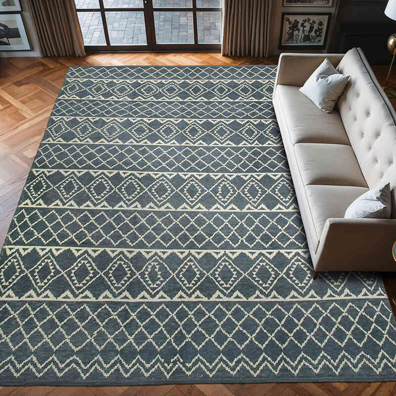 New Hand-Knotted Rug - 9' 1" x 12' 4" (109" x 148") - K0056974