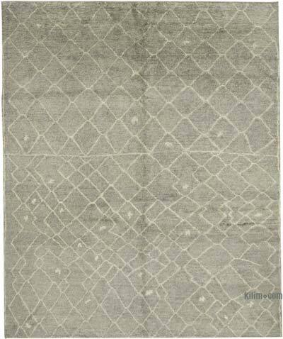 New Moroccan Style Hand-Knotted Tulu Rug - 8' 2" x 9' 9" (98" x 117")