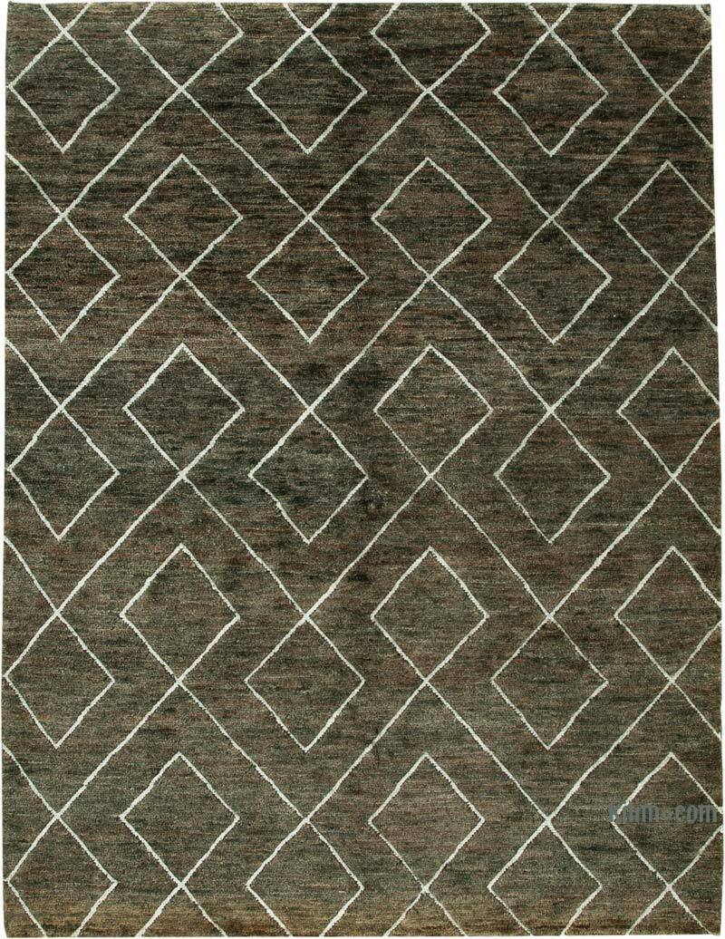 New Hand-Knotted Rug - 9' 5" x 12' 4" (113" x 148") - K0057003